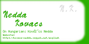 nedda kovacs business card
